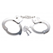 Металлические наручники Beginner s Metal Cuffs - Pipedream - купить с доставкой в Братске