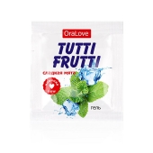 Пробник гель-смазки Tutti-frutti со вкусом мяты - 4 гр. - Биоритм - купить с доставкой в Братске