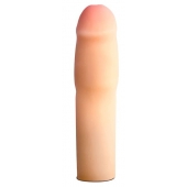 Телесная насадка-удлинитель на пенис PERFORMANCE 1.5INCH COCK XTENDER - 16 см. - Blush Novelties - в Братске купить с доставкой