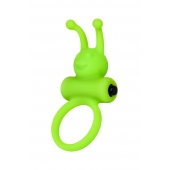 Зеленое эрекционное виброкольцо на пенис Cock Ring - A-toys - в Братске купить с доставкой Зеленое эрекционное виброкольцо на пенис Cock Ring - A-toys - в Братске купить с доставкой