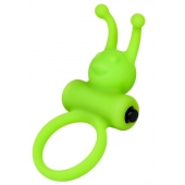 Зеленое эрекционное виброкольцо на пенис Cock Ring - A-toys - в Братске купить с доставкой Зеленое эрекционное виброкольцо на пенис Cock Ring - A-toys - в Братске купить с доставкой