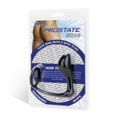 Стимулятор простаты с фиксацией эрекционным кольцом Prostate Gear - BlueLine - в Братске купить с доставкой