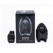Темно-серый инновационный мужской осциллятор PULSE SOLO LUX с пультом ДУ - Hot Octopuss - в Братске купить с доставкой