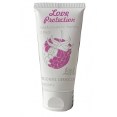 Лубрикант на водной основе с ароматом малины Love Protection Raspberry - 50 мл. - Lola Games - купить с доставкой в Братске
