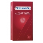 Презервативы Torex  Сладкая любовь  с ароматом клубники - 12 шт. - Torex - купить с доставкой в Братске