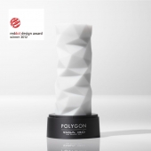 Белый 3D мастурбатор POLYGON - Tenga - в Братске купить с доставкой