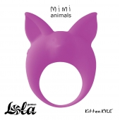 Фиолетовое эрекционное кольцо Kitten Kyle - Lola Games - в Братске купить с доставкой