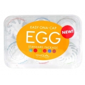 Набор из 6 мастурбаторов Tenga EGG Easy Beat с различным рельефом - Tenga - в Братске купить с доставкой
