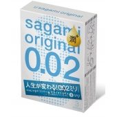Ультратонкие презервативы Sagami Original 0.02 Extra Lub с увеличенным количеством смазки - 3 шт. - Sagami - купить с доставкой в Братске