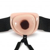 Телесный полый страпон Dr. Skin 6 Inch Hollow Strap On - 15,2 см. - Blush Novelties - купить с доставкой в Братске