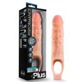 Телесный реалистичный фаллоудлинитель 9 Inch Silicone Cock Sheath Penis Extender - 22,86 см. - Blush Novelties - в Братске купить с доставкой