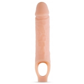 Телесный реалистичный фаллоудлинитель 10 Inch Silicone Cock Sheath Penis Extender - 25,4 см. - Blush Novelties - в Братске купить с доставкой