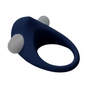 Гладкое синее эрекционное виброкольцо STIMU RING - Dream Toys - в Братске купить с доставкой