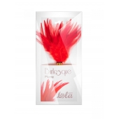 Красный перьевой тиклер Plume - 23 см. - Lola Lingerie - купить с доставкой в Братске
