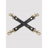 Черный фиксатор для манжет Bound to You Faux Leather Hogtie - Fifty Shades of Grey - купить с доставкой в Братске