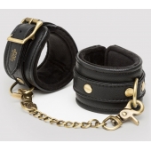 Черные наручники Bound to You Faux Leather Wrist Cuffs - Fifty Shades of Grey - купить с доставкой в Братске