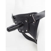 Черный пояс для насадок CLASS STRAP Restyling - LOVETOY (А-Полимер) - купить с доставкой в Братске
