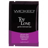 Лубрикант на водной основе для использования с игрушками WICKED Toy Love - 3 мл. - Wicked - купить с доставкой в Братске