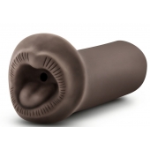 Коричневый мастурбатор-ротик Naughty Nicole - Blush Novelties - в Братске купить с доставкой