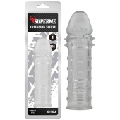 Прозрачная реалистичная насадка на пенис Extra Texture Sleeve - 16,2 см. - Chisa - в Братске купить с доставкой
