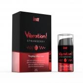 Жидкий интимный гель с эффектом вибрации Vibration! Strawberry - 15 мл. - INTT - купить с доставкой в Братске