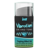 Жидкий интимный гель с эффектом вибрации Vibration! Gin   Tonic - 15 мл. - INTT - купить с доставкой в Братске