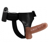 Страпон на трусиках с вибрацией Ultra Passionate Harness - 16 см. - Baile - купить с доставкой в Братске