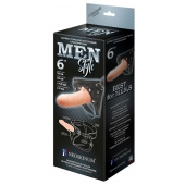 Телесный пустотелый харнесс MEN Style - 17,5 см. - LOVETOY (А-Полимер) - купить с доставкой в Братске