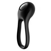 Черное эрекционное виброкольцо Majestic Duo - Satisfyer - в Братске купить с доставкой