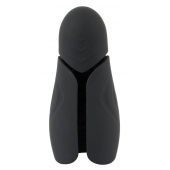 Черный силиконовый вибромастурбатор с нагревом Masturbator with 2 Functions - Orion - в Братске купить с доставкой