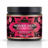 Пудра для тела Honey Dust Body Powder с ароматом клубники - 170 гр. - Kama Sutra - купить с доставкой в Братске