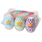 Набор из 6 мастурбаторов Tenga EGG IV с различным рельефом - Tenga - в Братске купить с доставкой