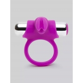 Лиловое виброкольцо с пультом ДУ Remote Control Cock Ring - Happy Rabbit - в Братске купить с доставкой