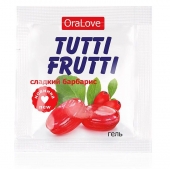 Гель-смазка Tutti-frutti со вкусом барбариса - 4 гр. - Биоритм - купить с доставкой в Братске