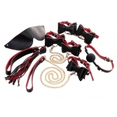 Черно-красный бондажный набор Bow-tie - ToyFa - купить с доставкой в Братске