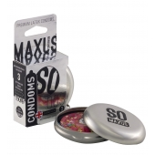 Экстремально тонкие презервативы в железном кейсе MAXUS Extreme Thin - 3 шт. - Maxus - купить с доставкой в Братске