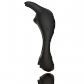 Черное эрекционное кольцо с двумя моторами Zeus Dual Vibe Cock Ring - FeelzToys - в Братске купить с доставкой