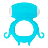 Голубое виброкольцо на пенис Sair - A-toys - в Братске купить с доставкой