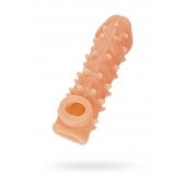 Телесная закрытая насадка с пупырышками Cock Sleeve Size M - 15,6 см. - KOKOS - в Братске купить с доставкой