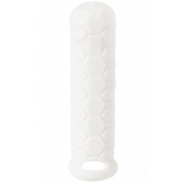 Белый фаллоудлинитель Homme Long - 15,5 см. - Lola Games - в Братске купить с доставкой
