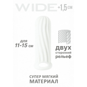 Белый фаллоудлинитель Homme Wide - 13 см. - Lola Games - в Братске купить с доставкой