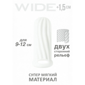 Белый фаллоудлинитель Homme Wide - 11 см. - Lola Games - в Братске купить с доставкой