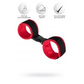 Красно-черные велюровые оковы Anonymo - ToyFa - купить с доставкой в Братске