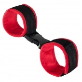 Красно-черные велюровые оковы Anonymo - ToyFa - купить с доставкой в Братске