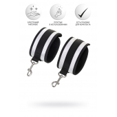 Серебристо-черные наручники Anonymo - ToyFa - купить с доставкой в Братске