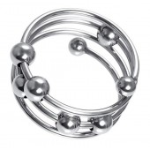Большое металлическое кольцо под головку пениса - ToyFa - купить с доставкой в Братске