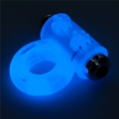 Голубое, светящееся в темноте эрекционное виброкольцо Lumino Play Vibrating Penis Ring - Lovetoy - в Братске купить с доставкой