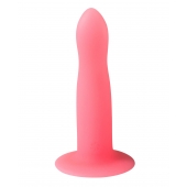 Розовый, светящийся в темноте стимулятор Light Keeper - 13,3 см. - Lola Games