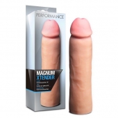 Телесная фаллическая насадка на пенис Magnum Xtender - 23 см. - Blush Novelties - в Братске купить с доставкой