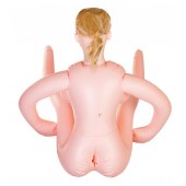 Надувная секс-кукла с реалистичной головой и поднятыми ножками - ToyFa - в Братске купить с доставкой